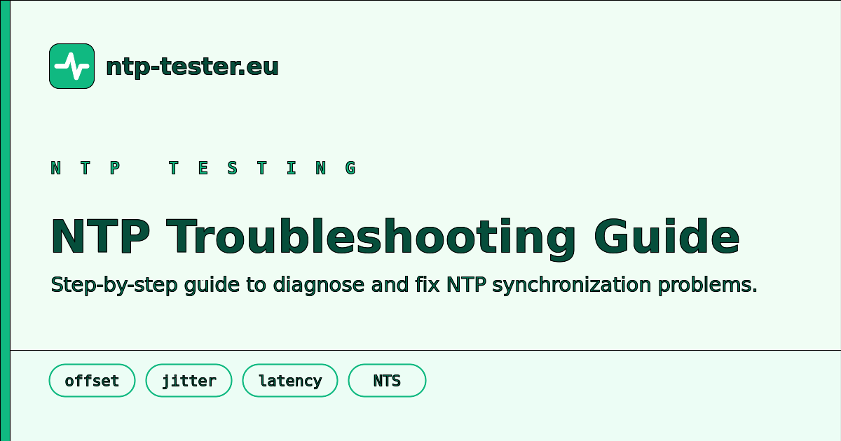 NTP Troubleshooting Guide | Fix Time Synchronization Issues